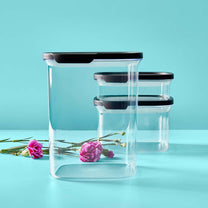 Tupperware Ultra Clear® Square | Food Storage Containers, 5 Piece Set ...
