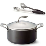 Chef Series II 5.2-Qt/5 L Dutch Oven w/ Stainless Cover w FREE Tongs