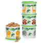 Jungle Animals Mini Canisters 2-cup (Set of 4)