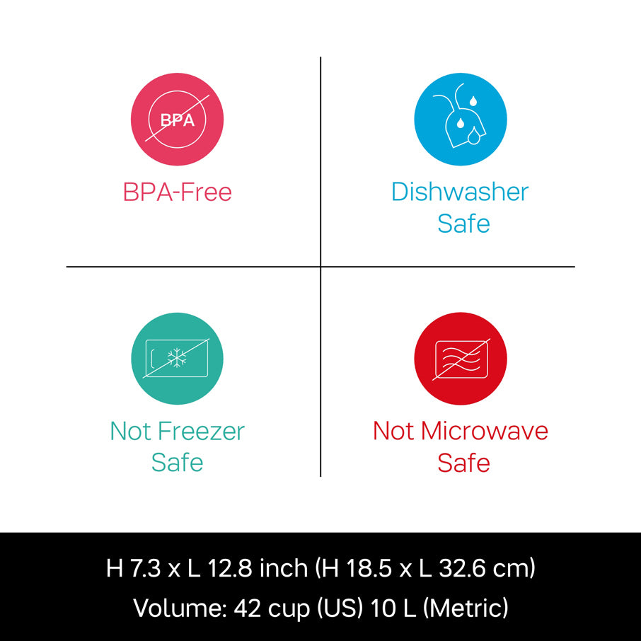 Tupperware Thatsa® Mega Bowl | Airtight, Leakproof, Mixing Bowl, 42-cu ...