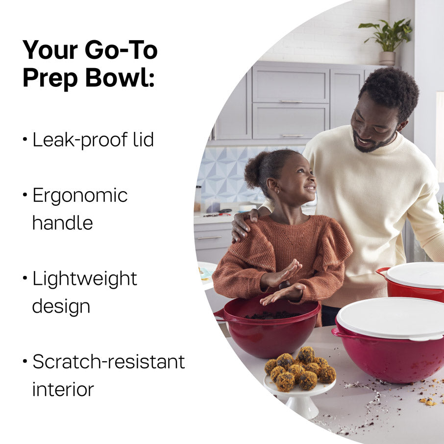Tupperware Brand Impressions 6-Piece Classic Bowl Set (3 Bowls + 3 Lids) -  Dishwasher Safe & BPA Free - Airtight, Leak-Proof Food Storage Containers