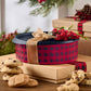 Holiday Buffalo Plaid Cookie Canister (Red)