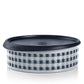 Holiday Buffalo Plaid Cookie Canister (Gray)