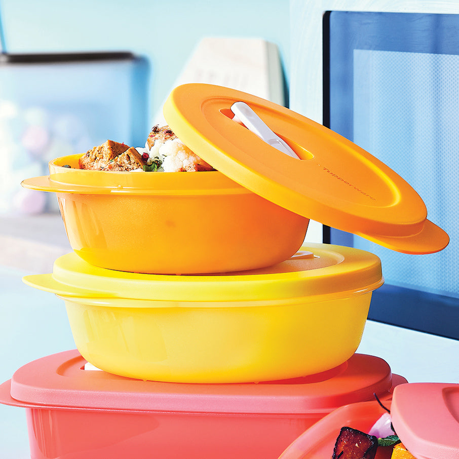  Tupperware Vent 'N Serve Small Rounds - Microwave Safe