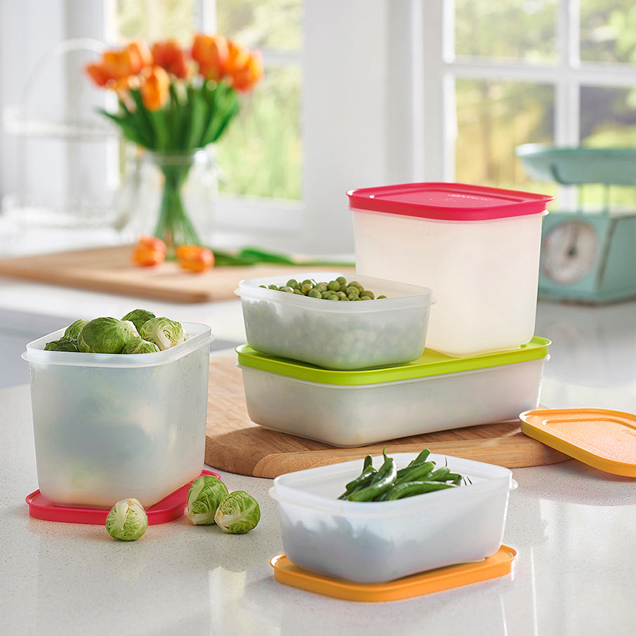 New Tupperware Freezer Keeper Set of 4 Containers 450ml 