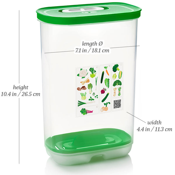 Tupperware Fridge Smart Vegetable Food Storage Crisp-it 1 3/4 Qt