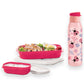 Ladybugs Divided Lunch Container and 16oz Water Bottle Set