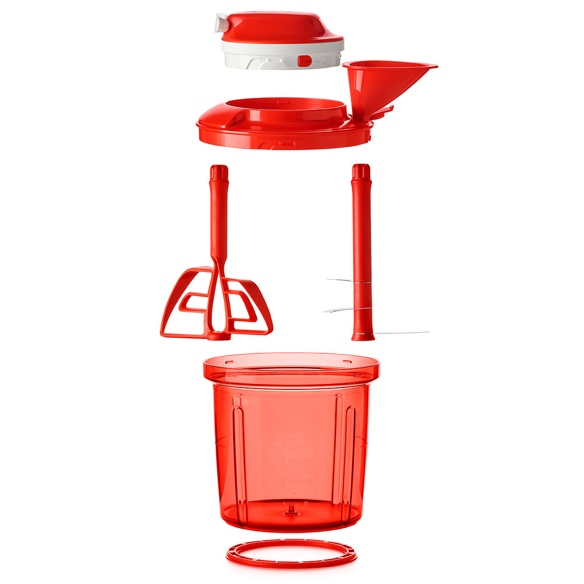 Chopper with Large Glass Container (4 Interchangeable Blades)