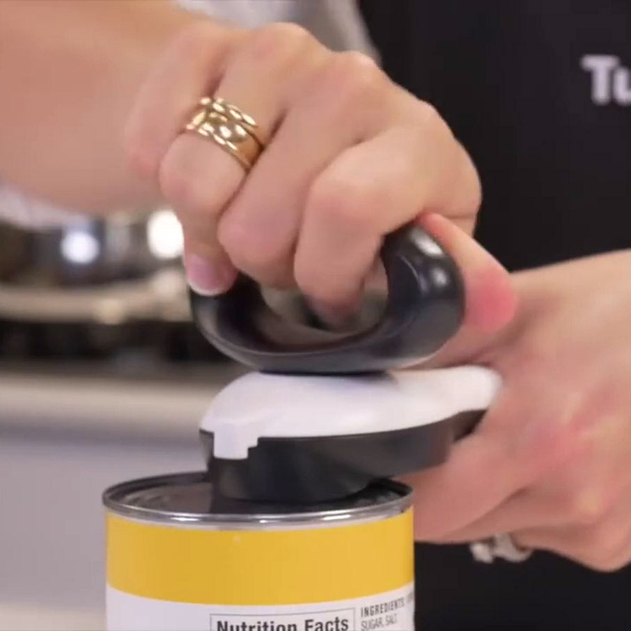 One Handed Can Opener - Innovative Design for Safe & Easy Opening