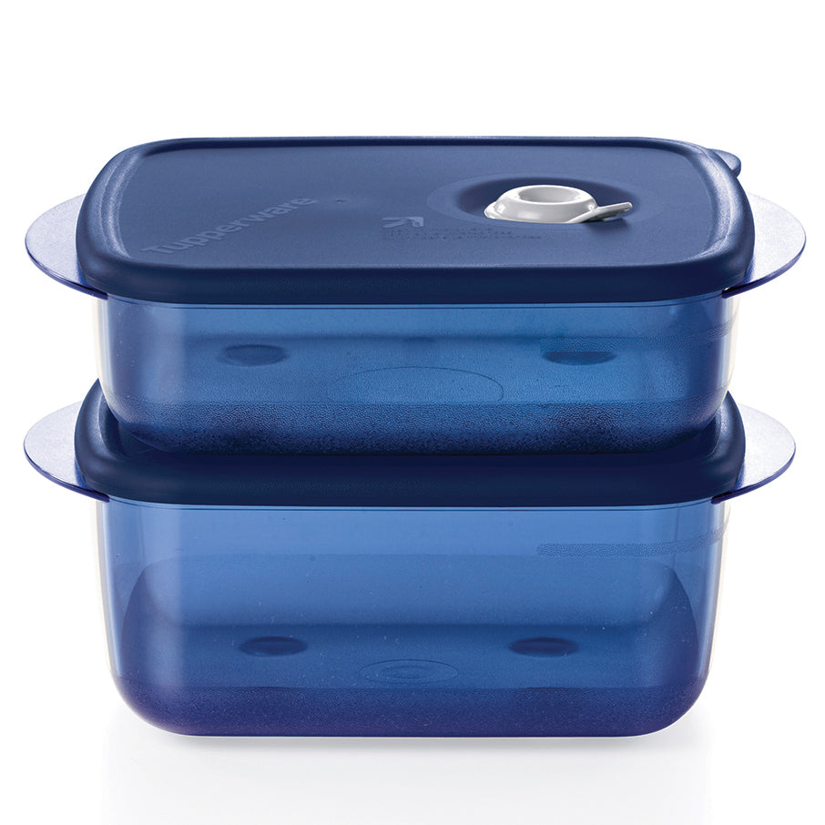 Tupperware Brand Vent 'N Serve 7 Container Set - Prep, Freeze & Reheat  Meals + Lids - Dishwasher, Microwave & Freezer Safe - BPA Free