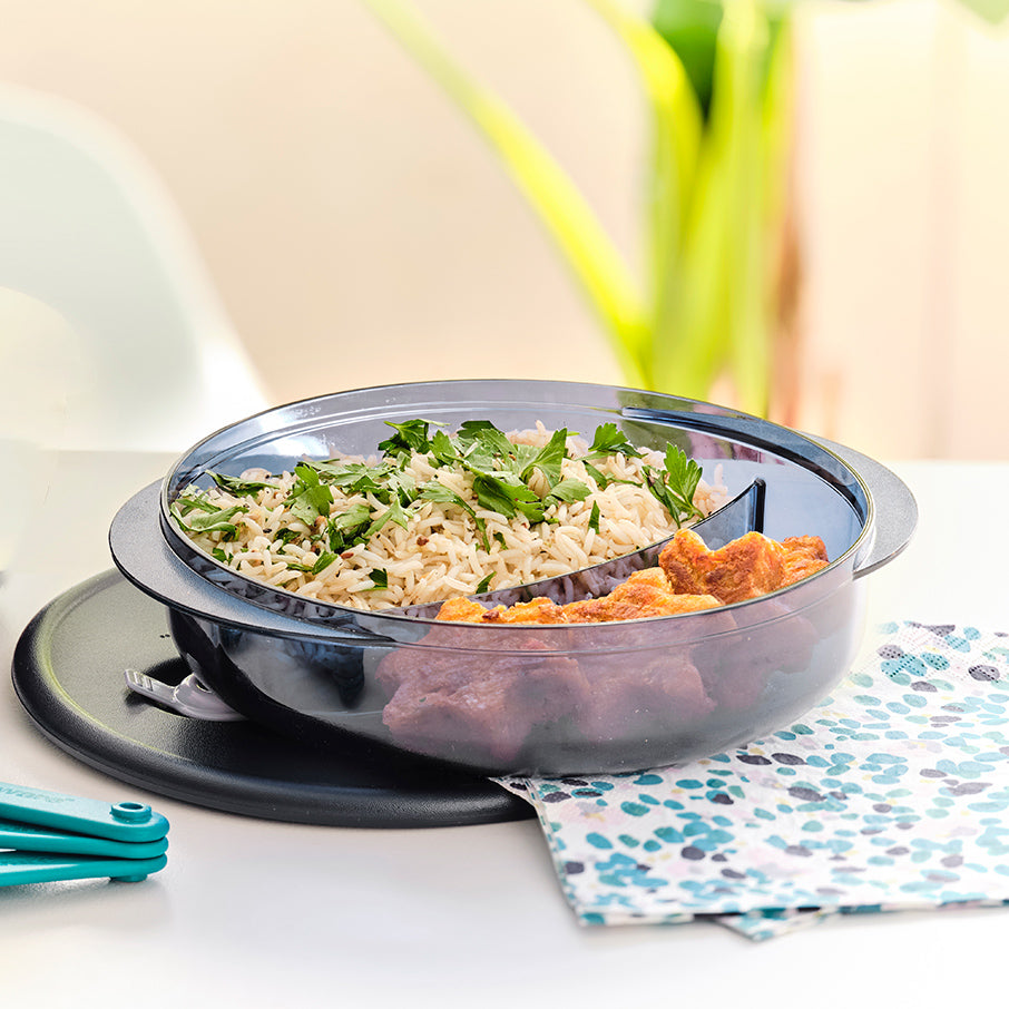Vent 'N Serve® Round Divided Dish – Tupperware Brand