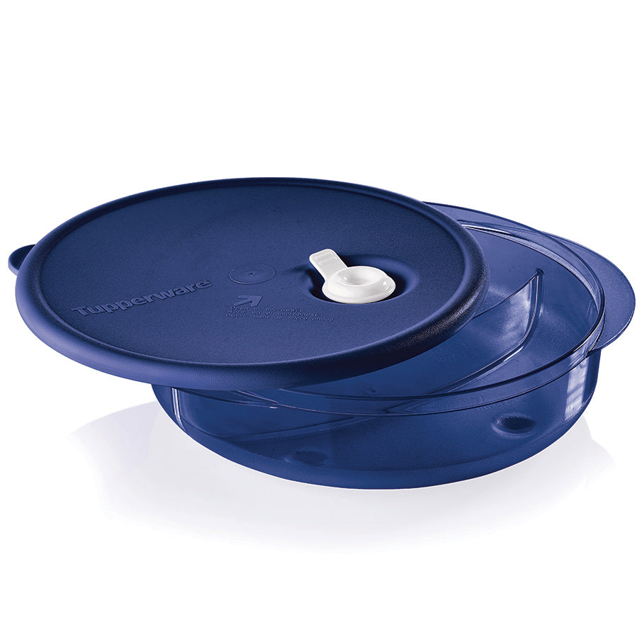 Vent 'N Serve® Round Divided Dish (Nocturnal Sea)